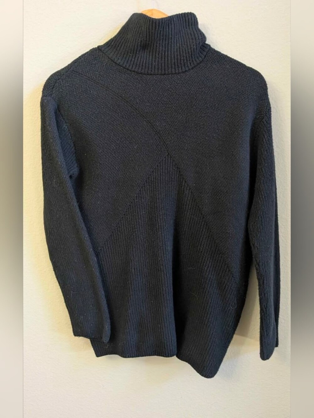 Talbots Turtleneck Knit Sweater - Black Medium